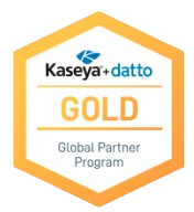 Kaseya  and datto gold partner logo
