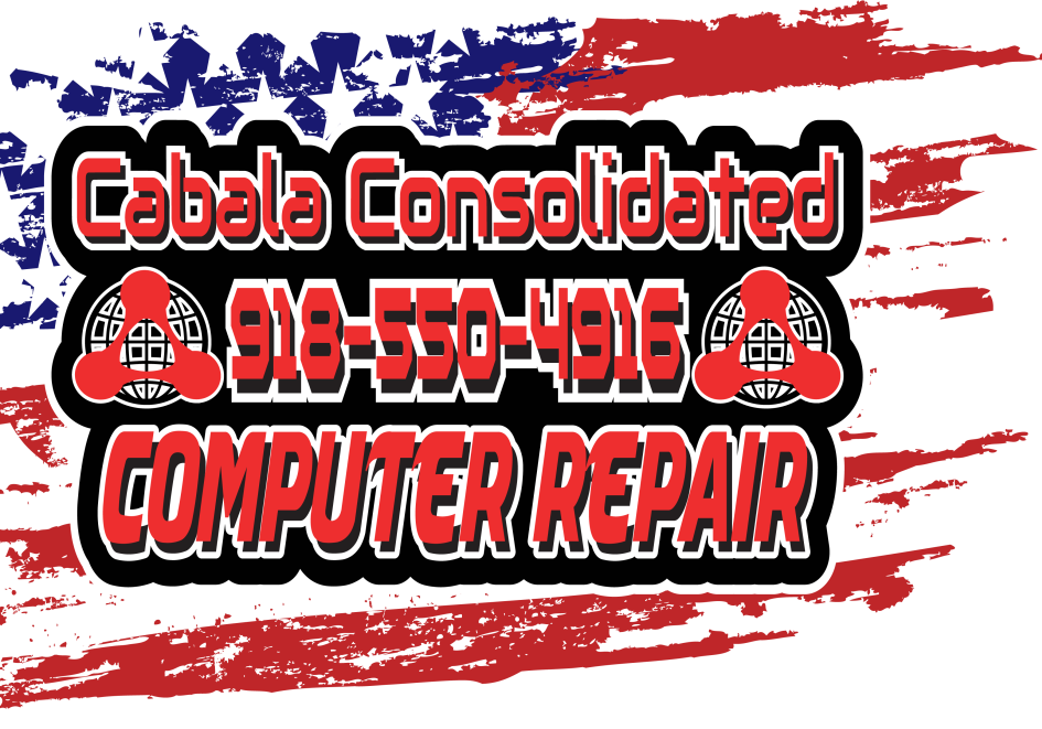 Cabala Consolidated Patriotic computer repair logo