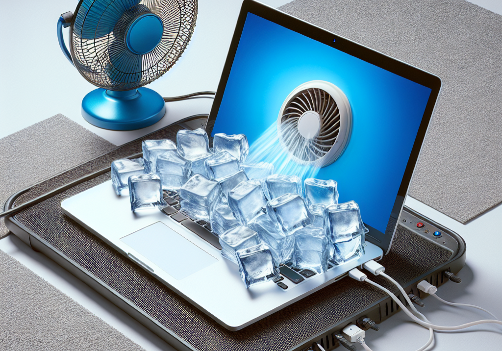 using a fan and Ice to cool a computer